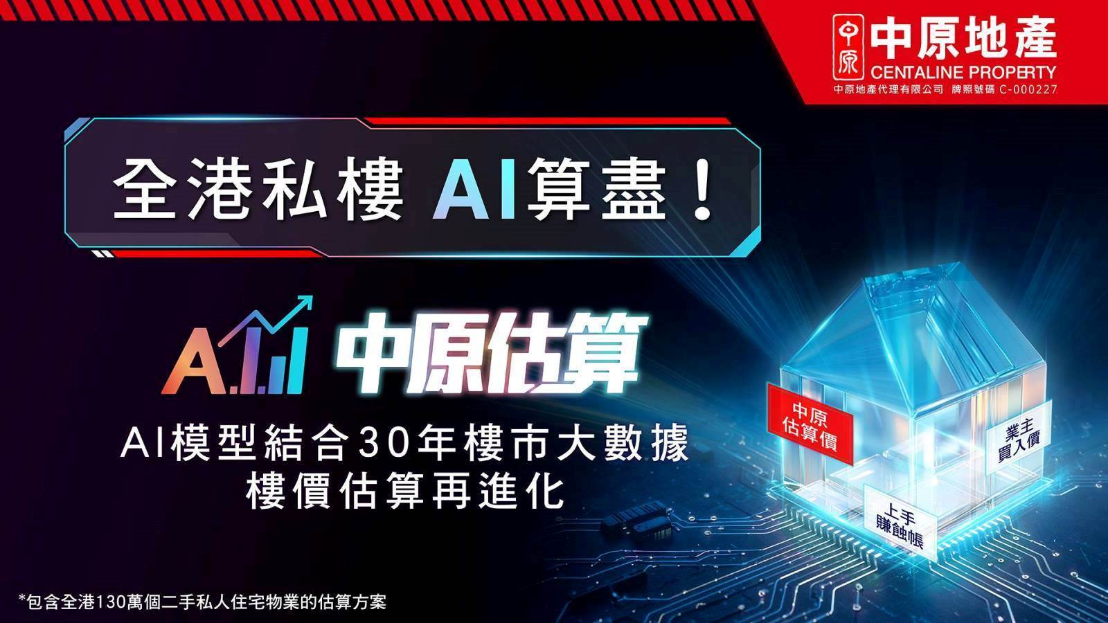 你的物業值幾錢？「中原估算」話你知！ 全港二手私人住宅物業20億個估算價，全民免費睇！